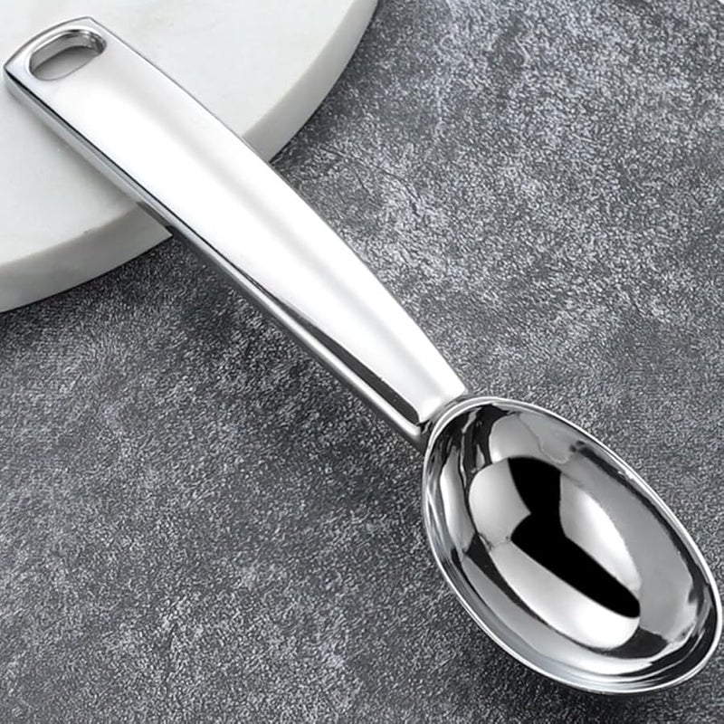 Zinc Alloy Ice Cream Scoop Multi Purpose Dessert Scooper with Hanging Hole - Image 4